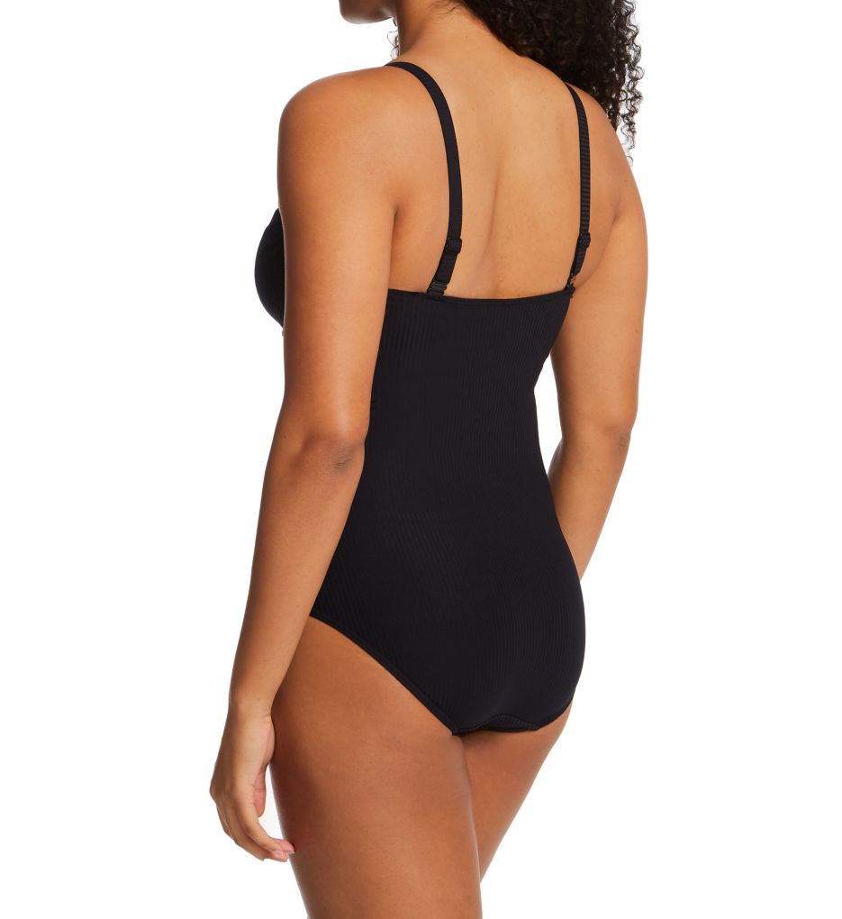 COTAZUR ONE SHOULDER BIKINI SAFARI HAVANA Woman Black