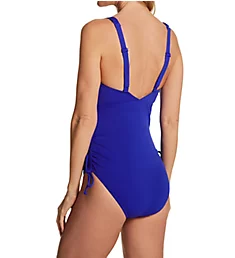 Holiday Padded Triangle One Piece Swimsuit Electric Blue S