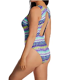 Holiday Special One Piece Swimsuit Mezcalita Blue S