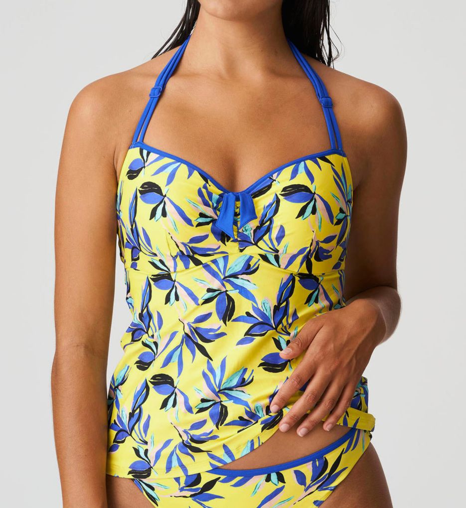 Yellow tankini best sale swim top