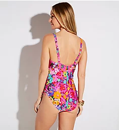 Najac Plunge One Piece Swimsuit Floral Explosion 34C