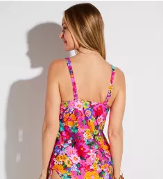 Najac Plunge Tankini Swim Top Floral Explosion 34C