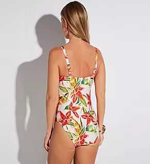 Tanzania Full Cup Control One Piece Swimsuit Calm Tropics 38H