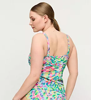Douala Full Cup Tankini Swim Top Impressionist Summer 34D