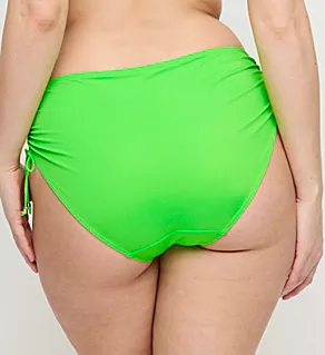 Pilon Side Tie Full Brief Swim Bottom Neon Lime S