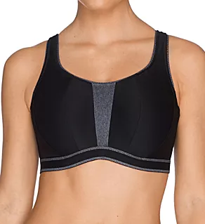 The Sweater Underwire Sports Bra Black 38C