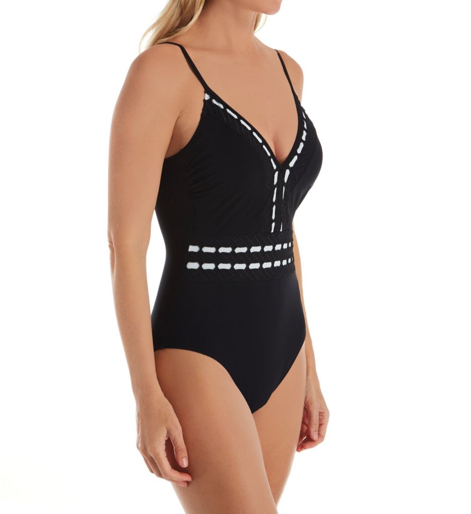 Eden Deep V-Neck One Piece Swimsuit