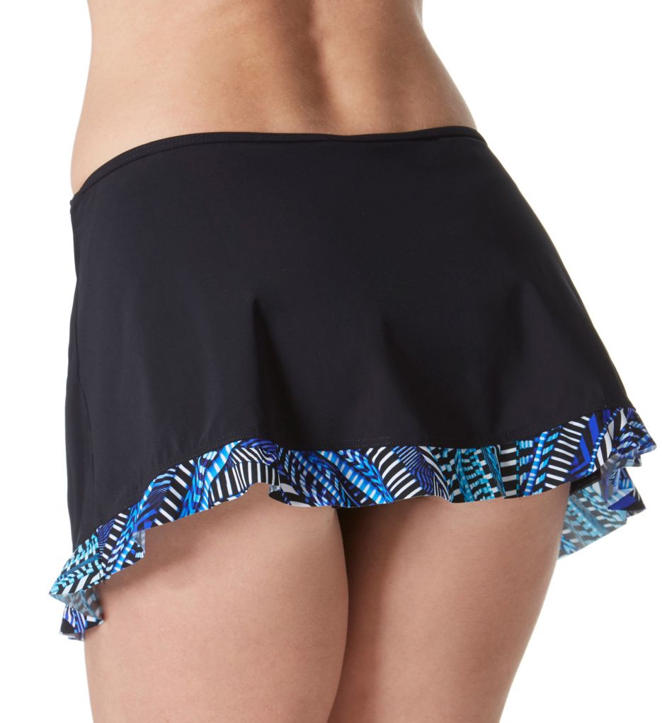 Blue Nile Side Slit Skirted Brief Swim Bottom-bs