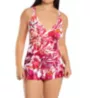 Profile by Gottex Escape In Bali V Neck One Piece Swim Dress B2D05 - Image 1