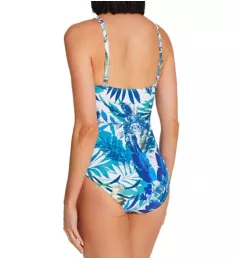 Escape In Bali D Cup V Neck One Piece Swimsuit