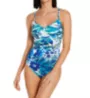 Profile by Gottex Escape In Bali D Cup V Neck One Piece Swimsuit B2D41