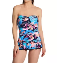 Bohemian Gypsy Bandeau One Piece Swim Dress