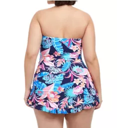 Plus Size Bohemian Gypsy Bandeau Swim Dress