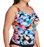 Profile by Gottex Plus Size Color Rush Square Neck Tankini Swim Top CR1W18 - Image 1