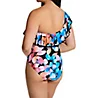 Profile by Gottex Color Rush One Shoulder Ruffle One Piece Swimsuit CR2061 - Image 2