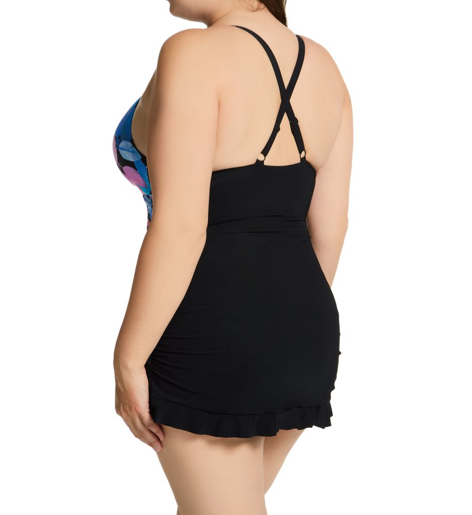 Plus Size Color Rush Swim Dress