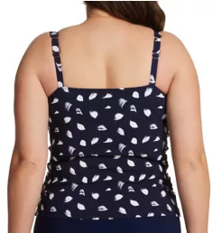 Plus Size Light As A Feather Tankini Swim Top