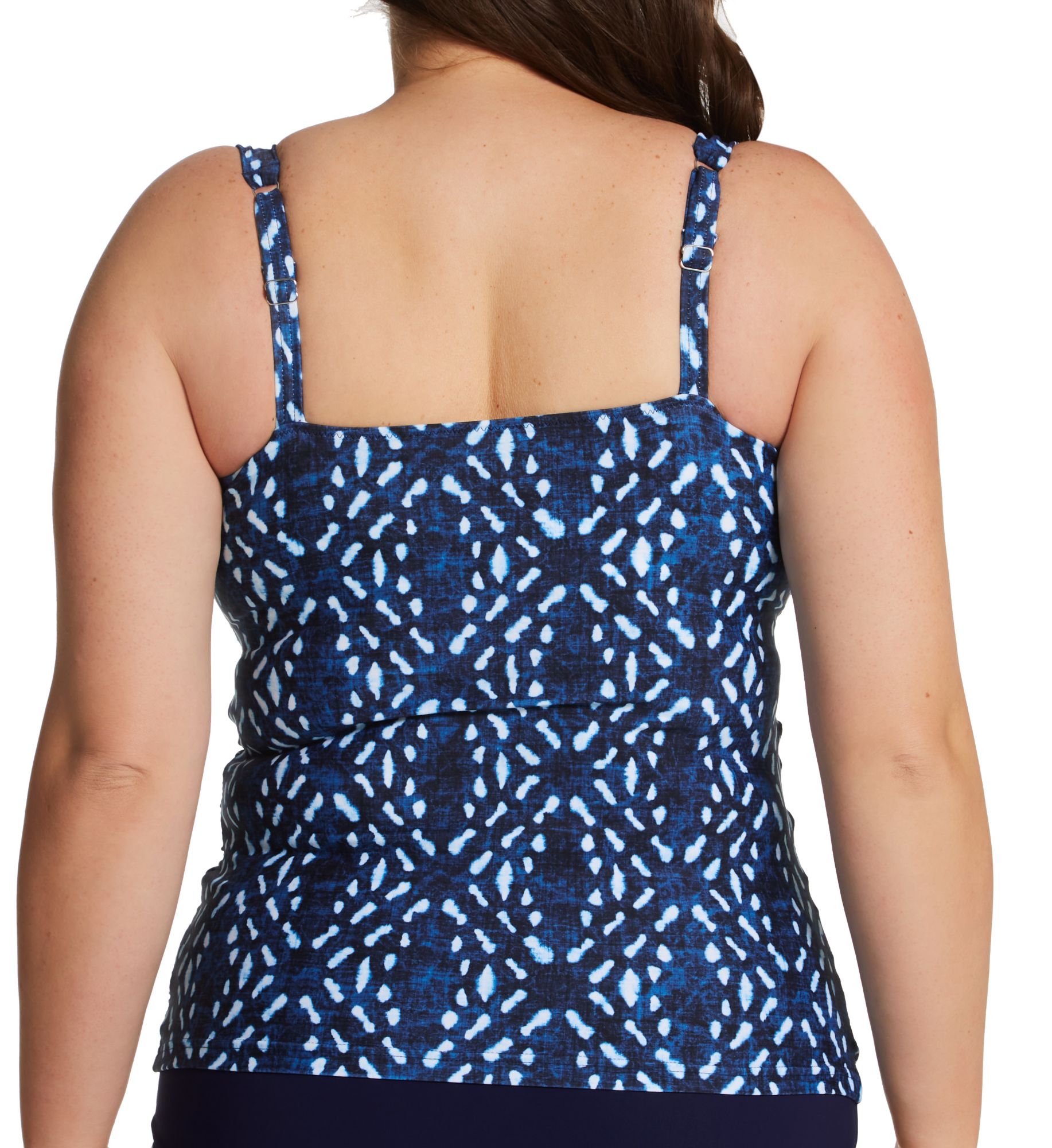 Profile by Gottex Plus Size Malaku Square Neck Tankini Swim Top M1W18 - Image 2