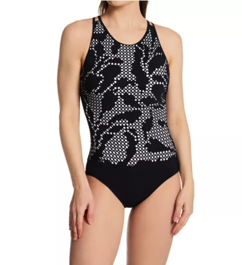 Profile by Gottex Mashrabiya High Neck One Piece Swimsuit M2049