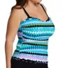 Profile by Gottex Plus Size Moroccan Escape Tankini Swim Top ME1W18 - Image 1