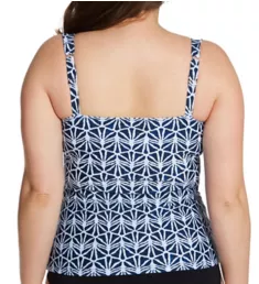 Nomad Plus Size Tankini Swim Top Seagreen 18W