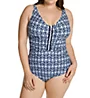 Profile by Gottex Plus Size Nomad V Neck One Piece Swimsuit N2W81 - Image 1
