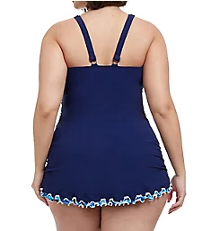 Plus Size Ocean Blues One Piece Swim Dress
