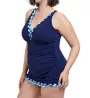 Profile by Gottex Plus Size Ocean Blues One Piece Swim Dress OB2W88A - Image 1