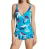 Profile by Gottex Paradise V-Neck D Cup Swim Dress P2D05 - Image 1