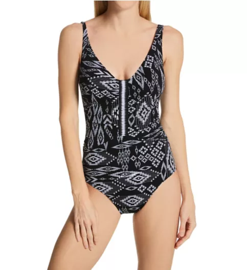 Profile by Gottex Peruvian Nights V-Neck One Piece Swimsuit PN2081