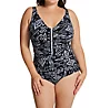 Profile by Gottex Plus Size Peruvian Nights V-Neck One Pc Swimsuit PN2W18 - Image 1