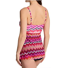 Palm Springs Bandeau One Piece Swimsuit Multi Pink 6