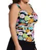 Profile by Gottex Plus Size Rising Sun Underwire Tankini Swim Top RS1W18 - Image 1