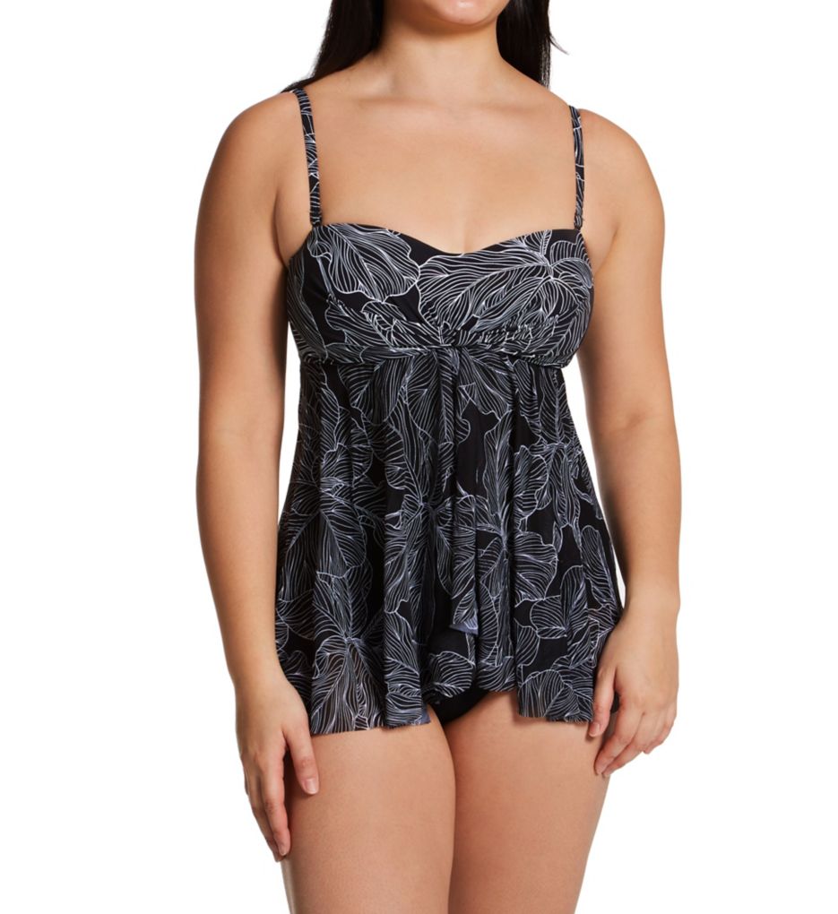 Soiree Bandeau Flyaway Swim Dress-fs