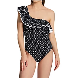 Supreme One Shoulder Ruffle One Piece Swimsuit