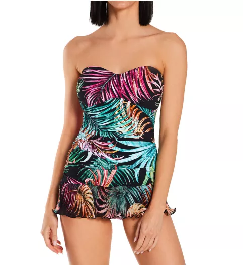 Profile by Gottex Tropico Bandeau One Piece Swim Dress T2047