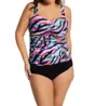 Profile by Gottex Plus Wild Parade D Cup Underwire Tankini Swim Top WP1W18 - Image 3