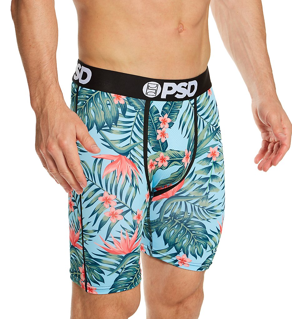 Tropical Hawaii Boxer Brief BlueP5 2XL by PSD Underwear