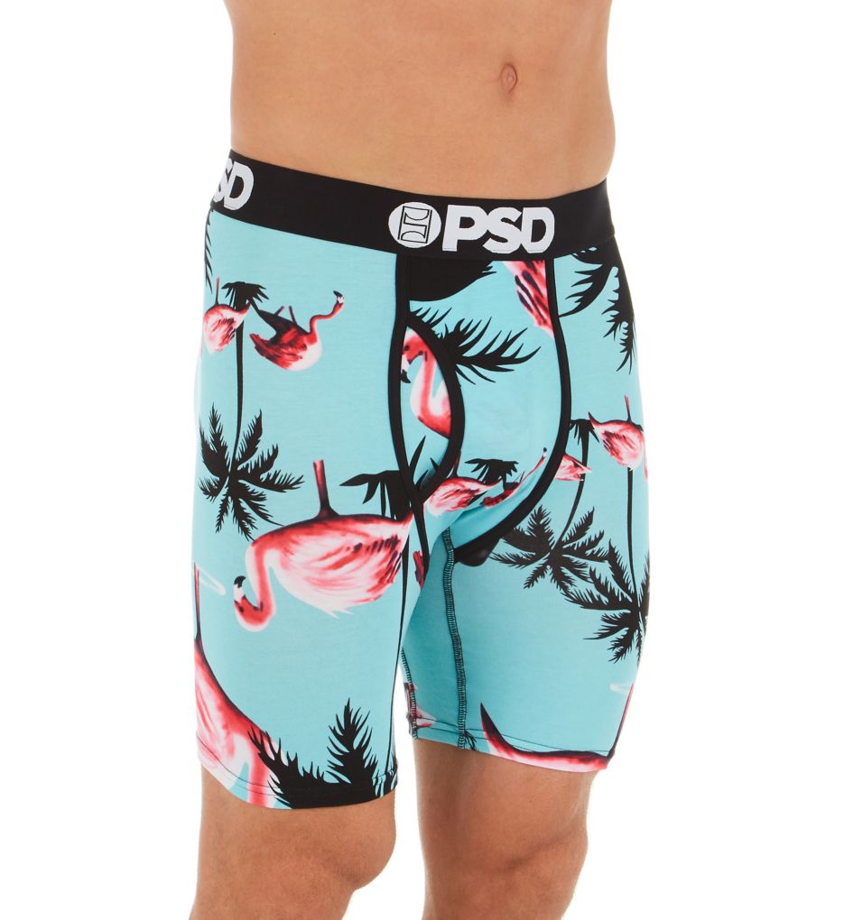 PSD Men's Flamingo Jungle 3-Pack Boxer Briefs, Multi, L