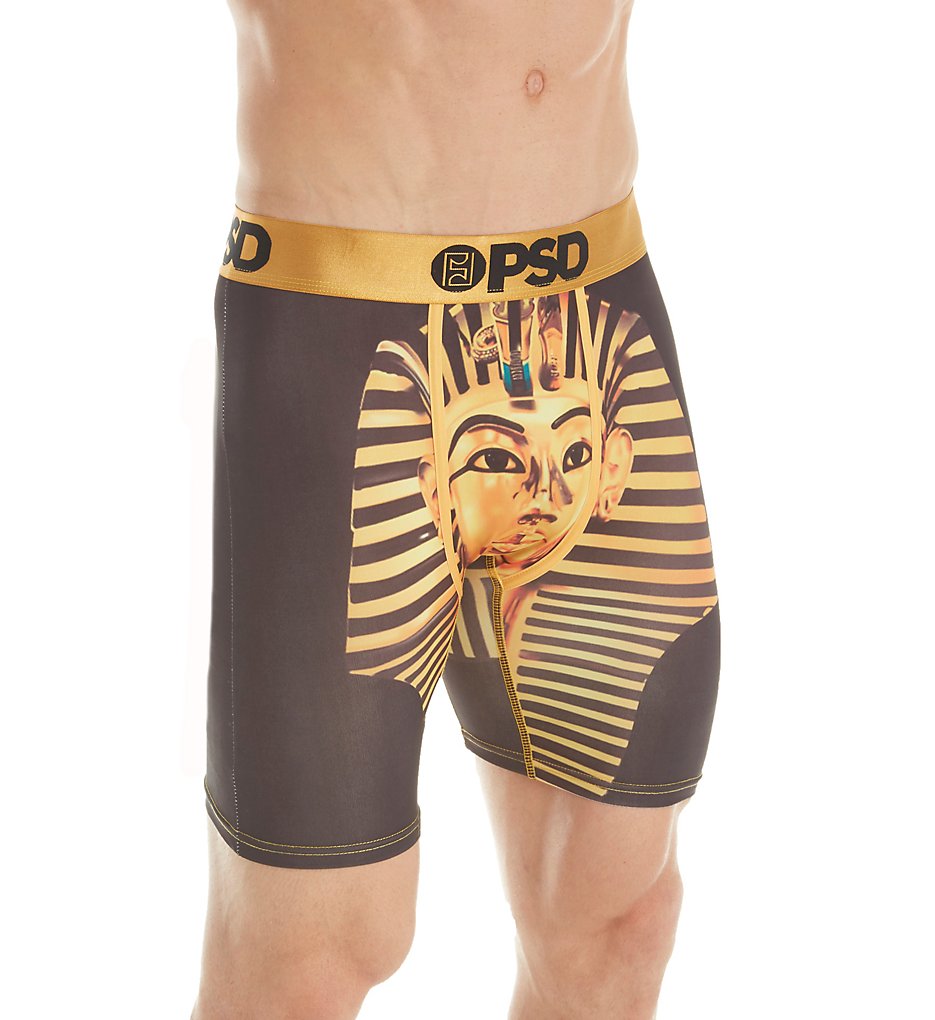 PSD Underwear 81421001 Pharaoh Kyrie Irving Boxer Briefs (Black/Gold)