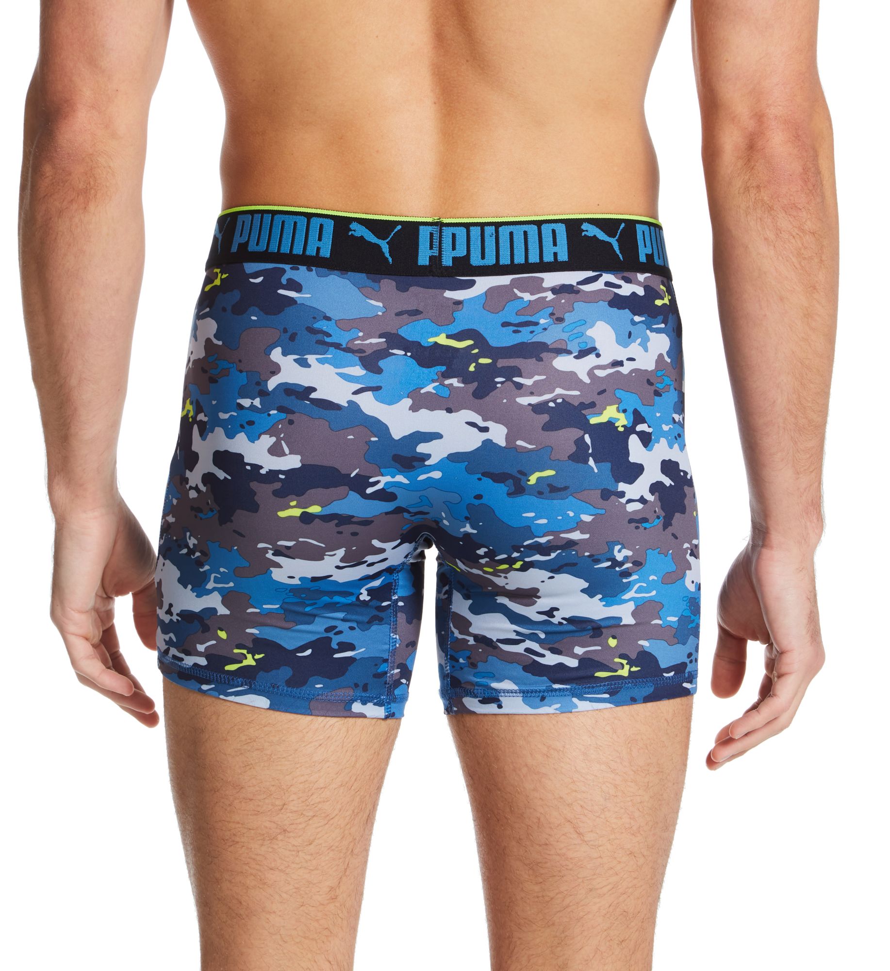 Puma Sportstyle Camo Print Boxer Brief - 3 Pack NVSALC S  - Image 2