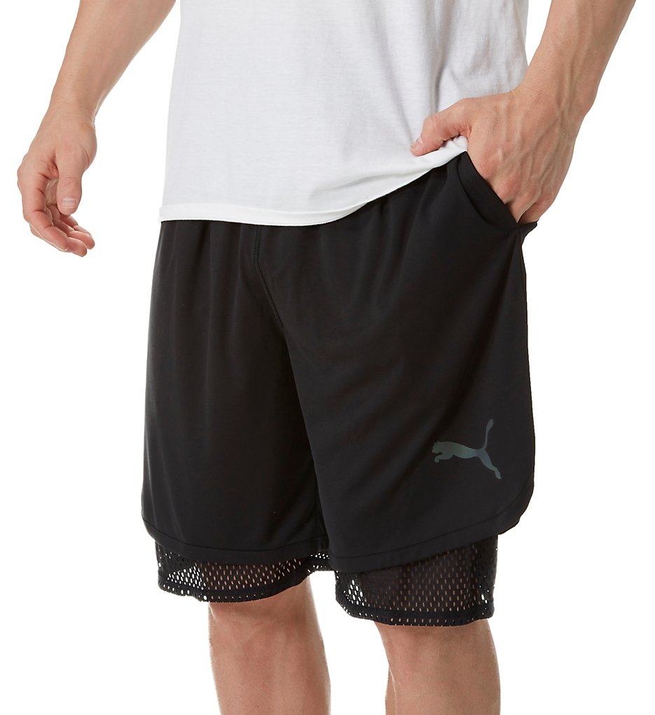 Puma 515176 Energy Reversible Training Short (Puma Black/Puma Black)