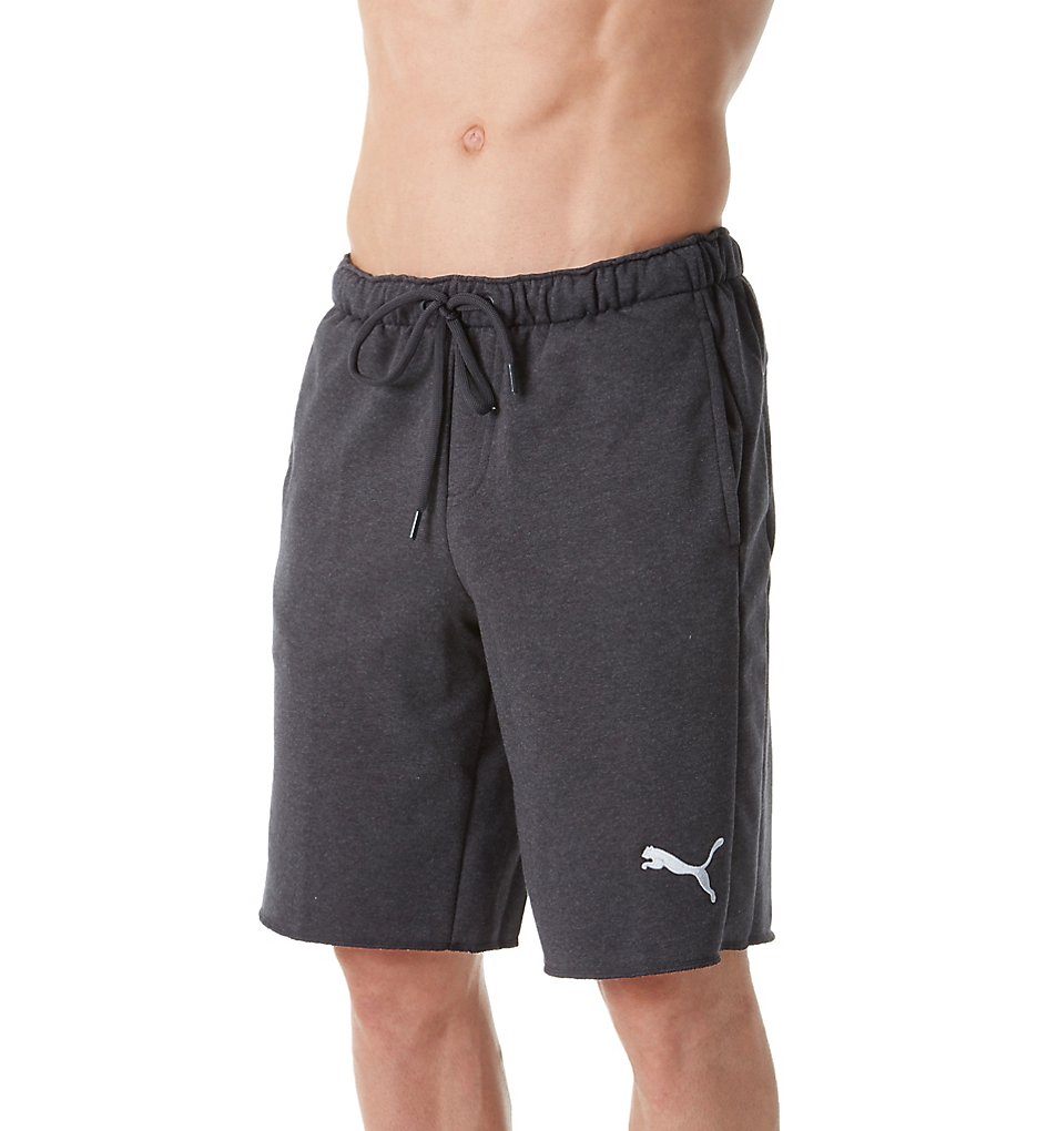 Puma 590146 P48 French Terry Lounge 10 Inch Short (Dark Grey Heather)