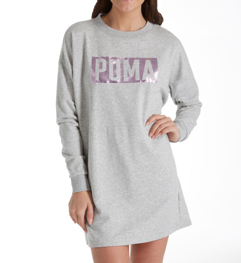 Fusion Crew Neck Sweater Dress-fs