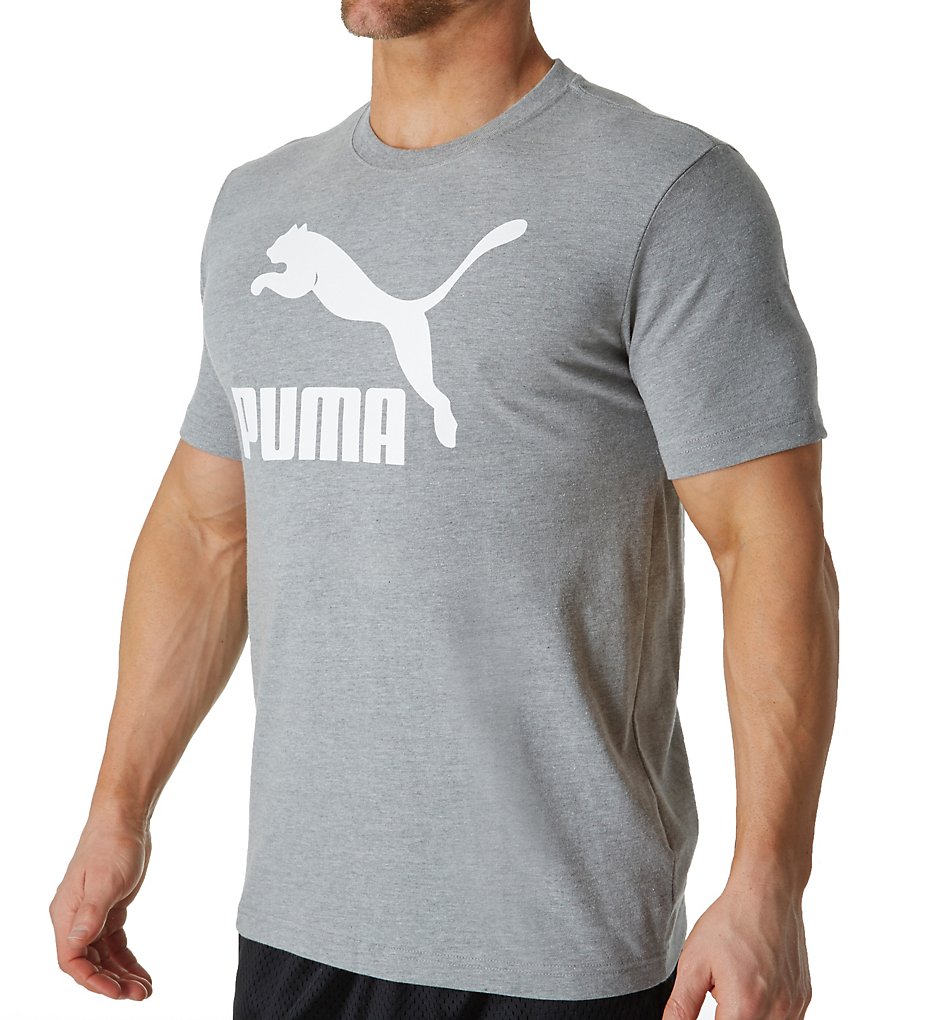 Puma 836990 Sportstyle Archive Life Performance T-Shirt (Grey Heather/Risk Red)