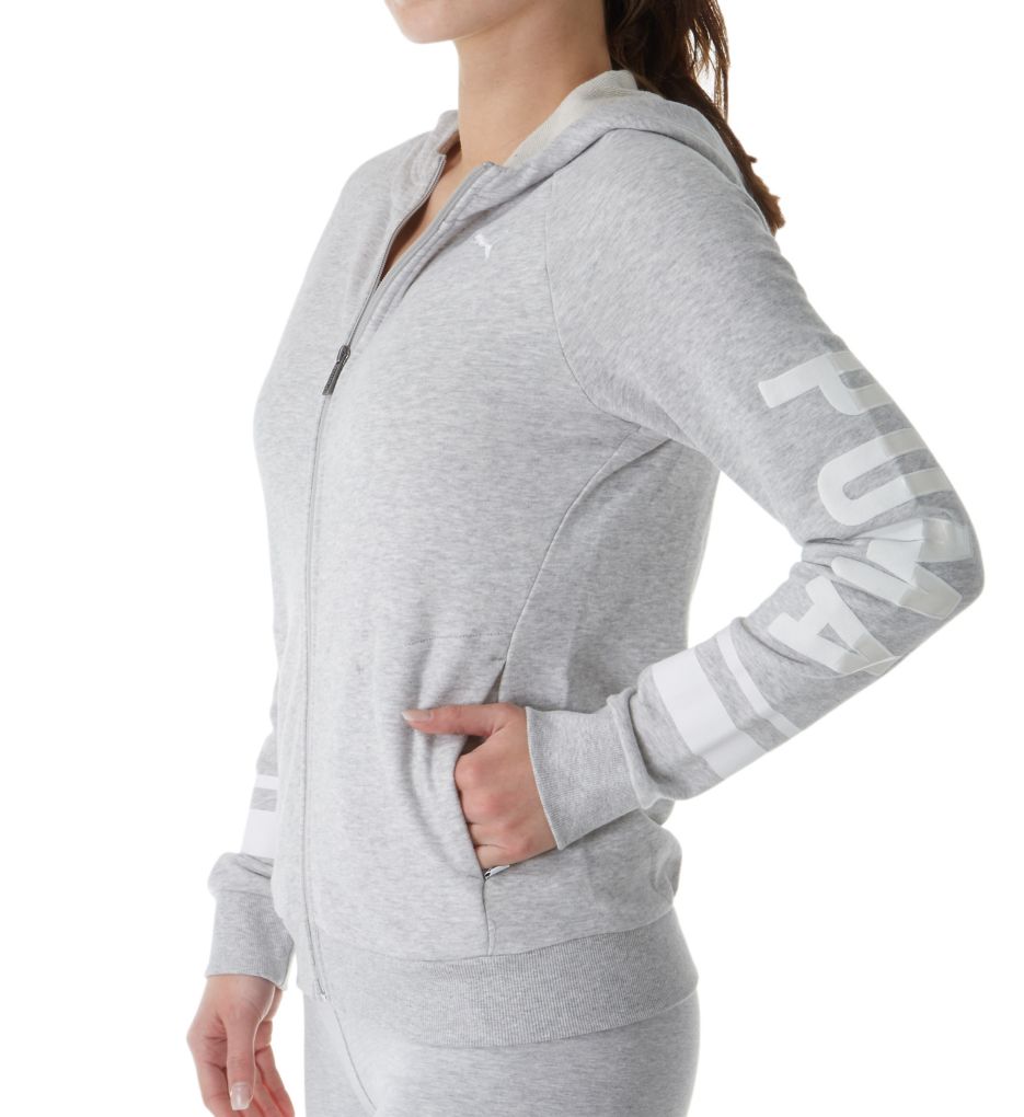 Athletic Front Zip Hoodie Jacket