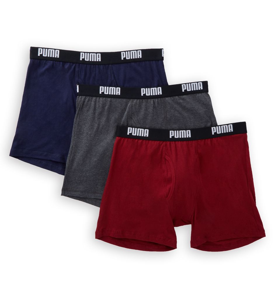 PUMA Mens Navy 3 Pack Tagless Underwear Boxer Briefs XL BHFO 6482 for ...