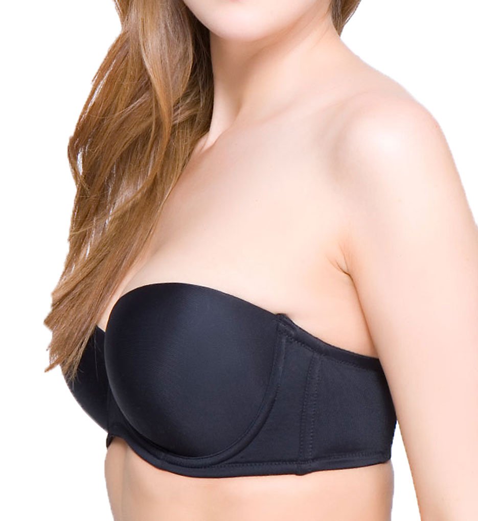 QT 1103 Seamless Molded Cup 5 Way Convertible Bra (Black)