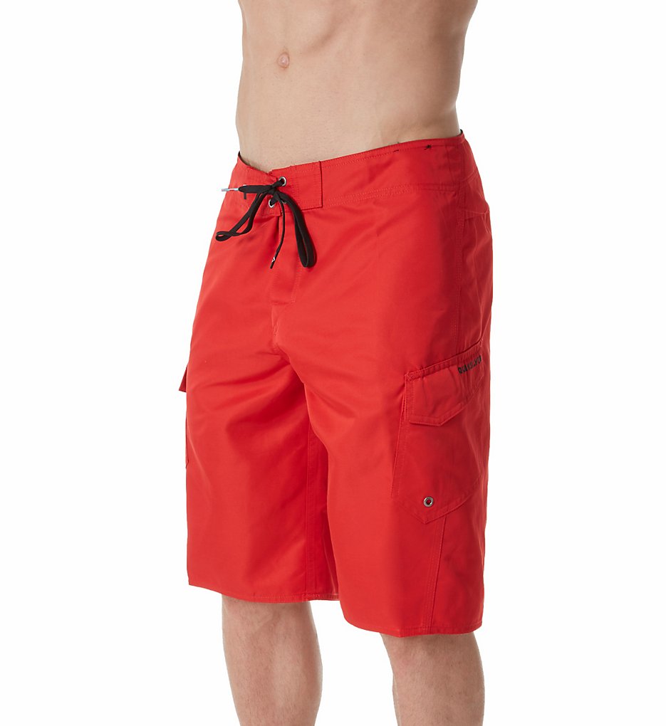 Quiksilver EQYBS3487 Manic 22 Inch Cargo Board Short (Quik Red)