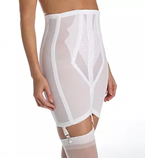 High Waist Open Bottom Girdle with Zipper White L